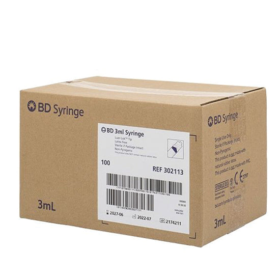 BD Syringe - Luer Lock - Box-100