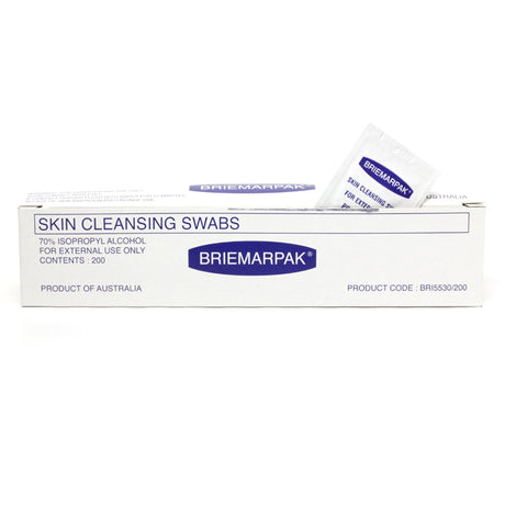 Alcohol Prep Pads / swabs Briemar - Box of 200