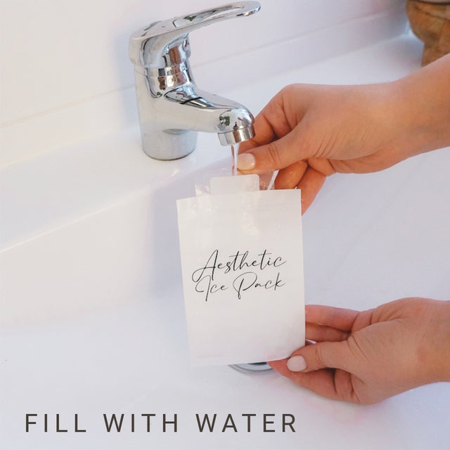 Black Disposable Aesthetic Ice Pack / Fill and Freeze