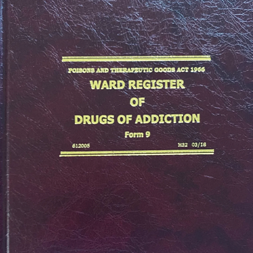NSW Drug Register Book