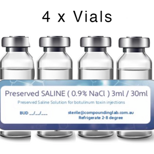 Preserved / Bacteriostatic Water 4 x 30ml vial