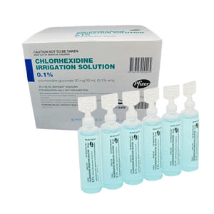 Chlorhexidine Irrigation Solution 0.1% 30ML *BLUE* BOX-30
