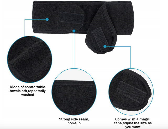 Spa Headband Black / White