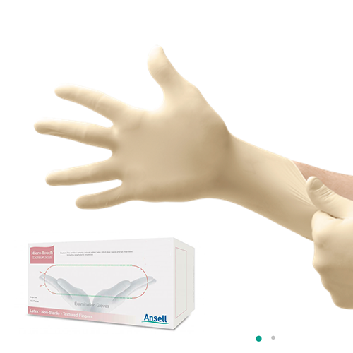 Latex Gloves - Powder Free - ANSELL - BOX OF 100