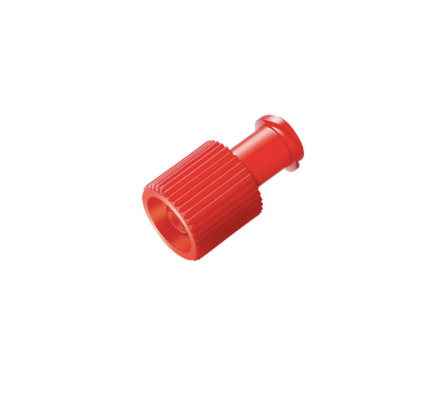 Hub (Combi Stoppers / Syringe Cap) Red - BOX-100