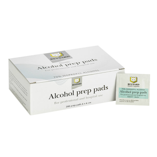 Alcohol Prep Pads / swabs  - BOX OF 200