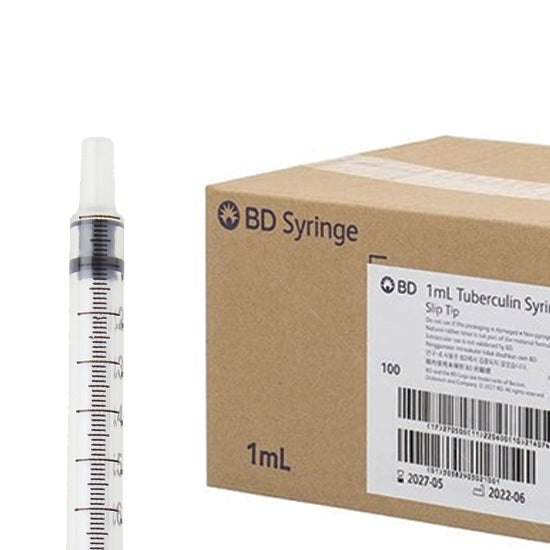 1ml Tuberculin Syringe Slip BOX-100