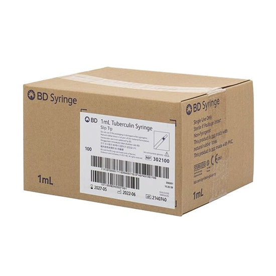1ml Tuberculin Syringe Slip BOX-100