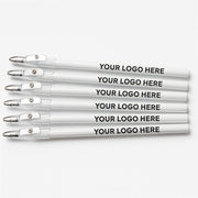White Pencil Drawing Up with Sharpener Lid - Custom Logo x 1000 Pencils