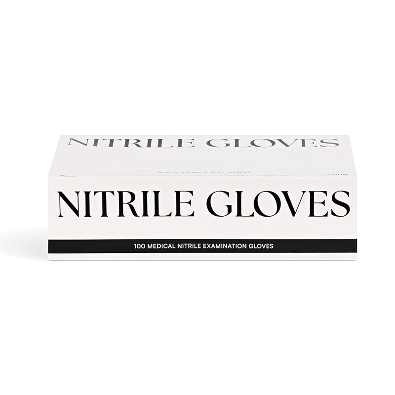 White Nitrile Gloves By Aesthetic Pro 4g - Box of 100