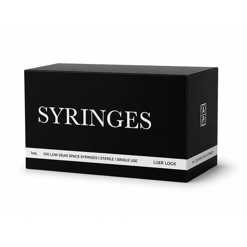 1ml Low Dead Space Syringe by Aesthetic Pro -  Luer Lock - Box of 100