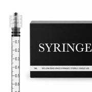 1ml Low Dead Space Syringe by Aesthetic Pro -  Luer Lock - Box of 100
