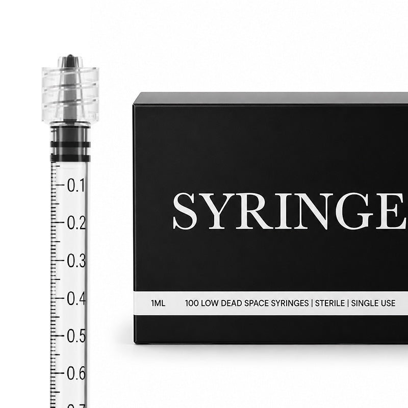 1ml Low Dead Space Syringe by Aesthetic Pro -  Luer Lock - Box of 100