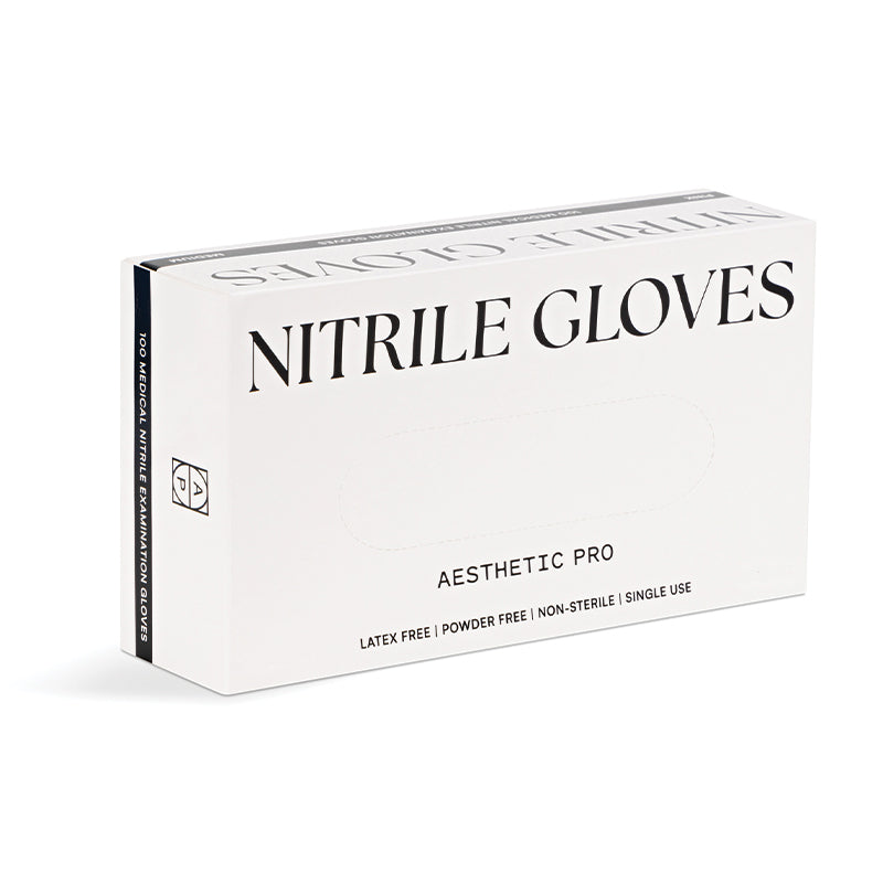 Black Nitrile Gloves By Aesthetic Pro 5.5g - Box of 100