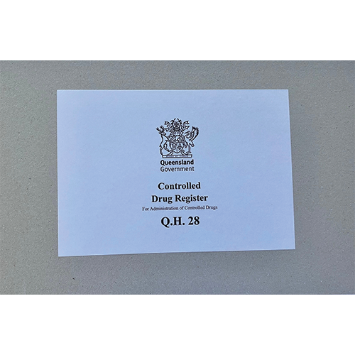 Queensland / Drug Register Book
