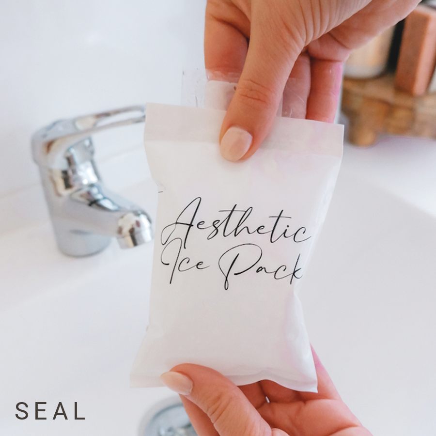 Black Disposable Aesthetic Ice Pack / Fill and Freeze