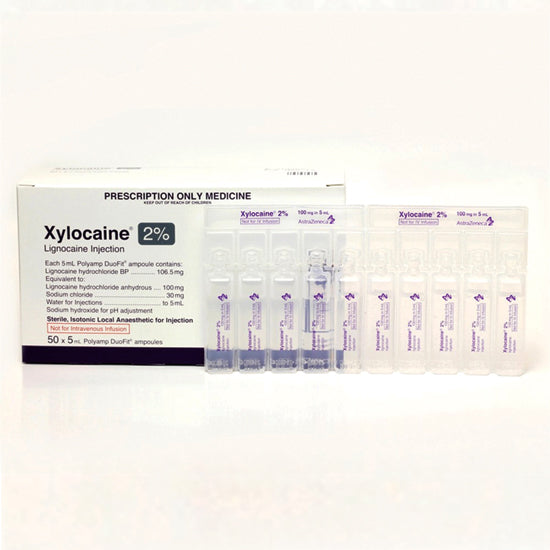 Xylocaine Plain Poly Amps 5ml SM - Box of 50